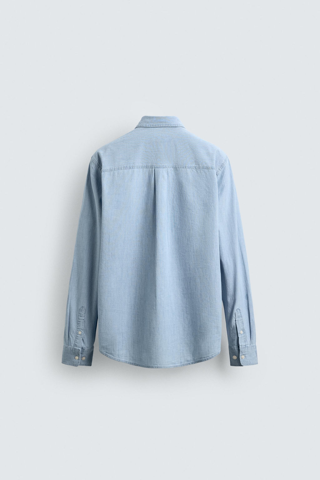 CAMISA DENIM LIGERO AARON LEVINE X ZARA / Azul medio  фото 8