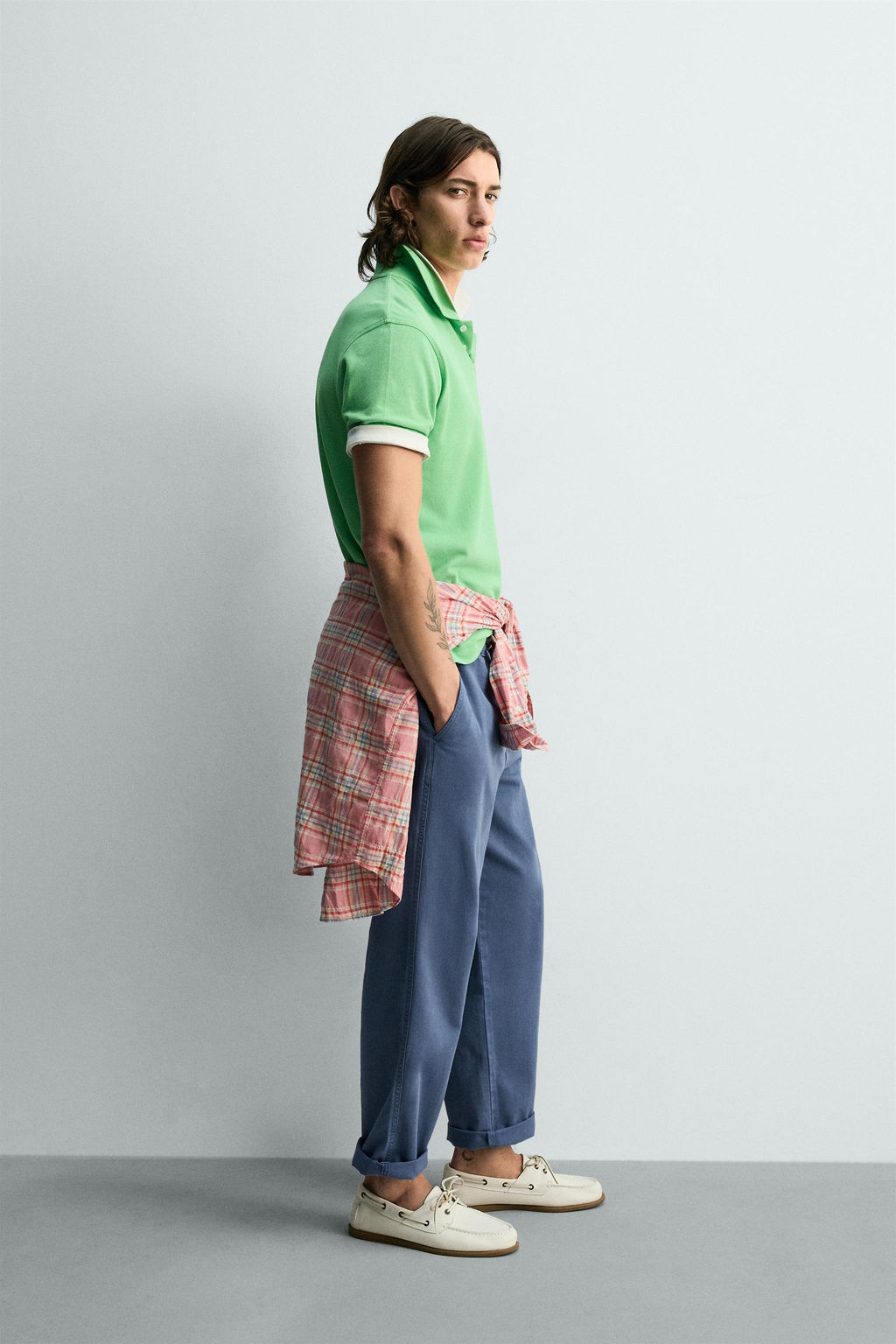 POLO PIQU? REGULAR FIT / Verde manzana - Zara фото 4