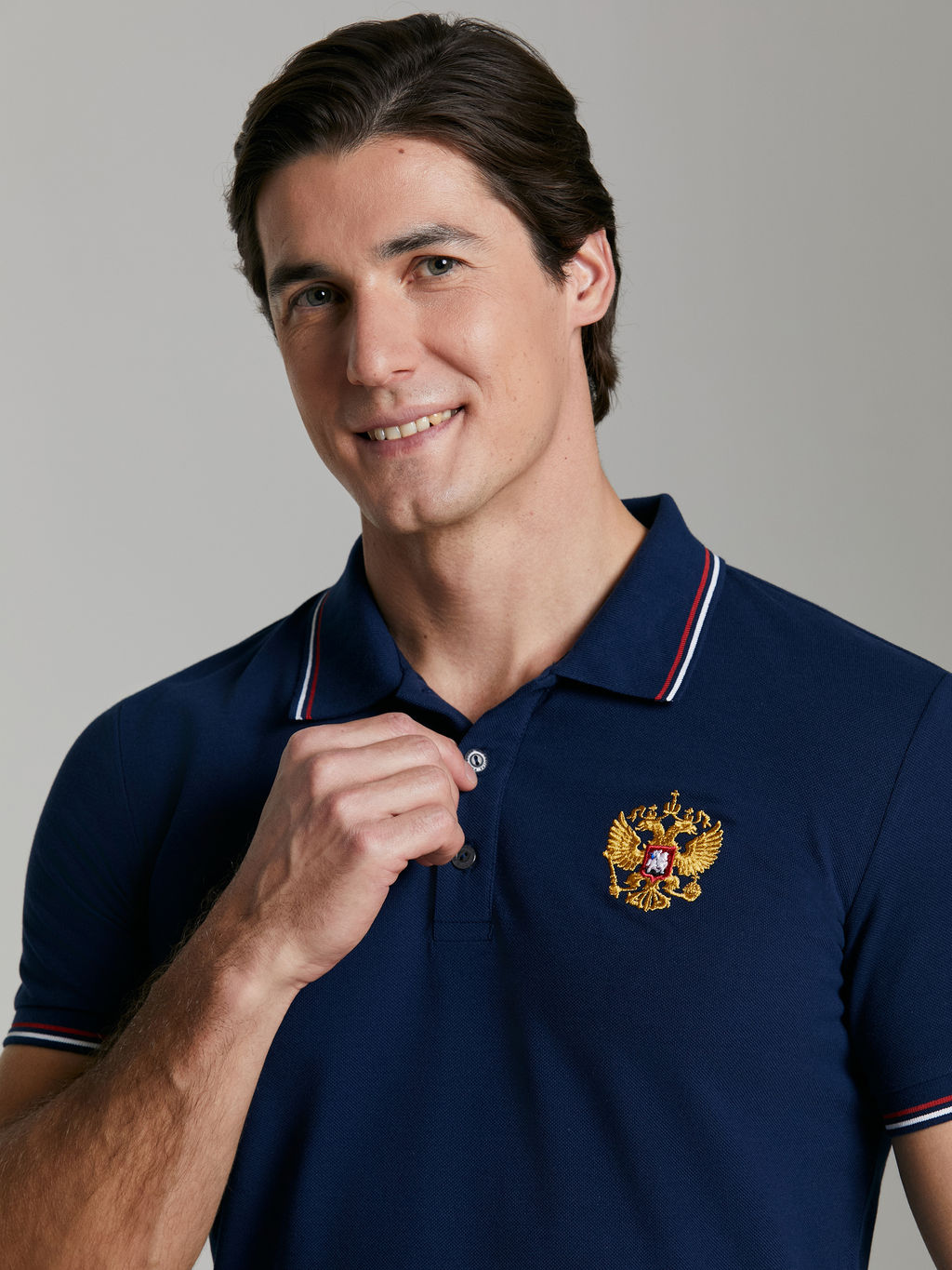 Поло мужское RUSSIA 65M-RR-1497 RED-N-ROCKS - Addic фото 3