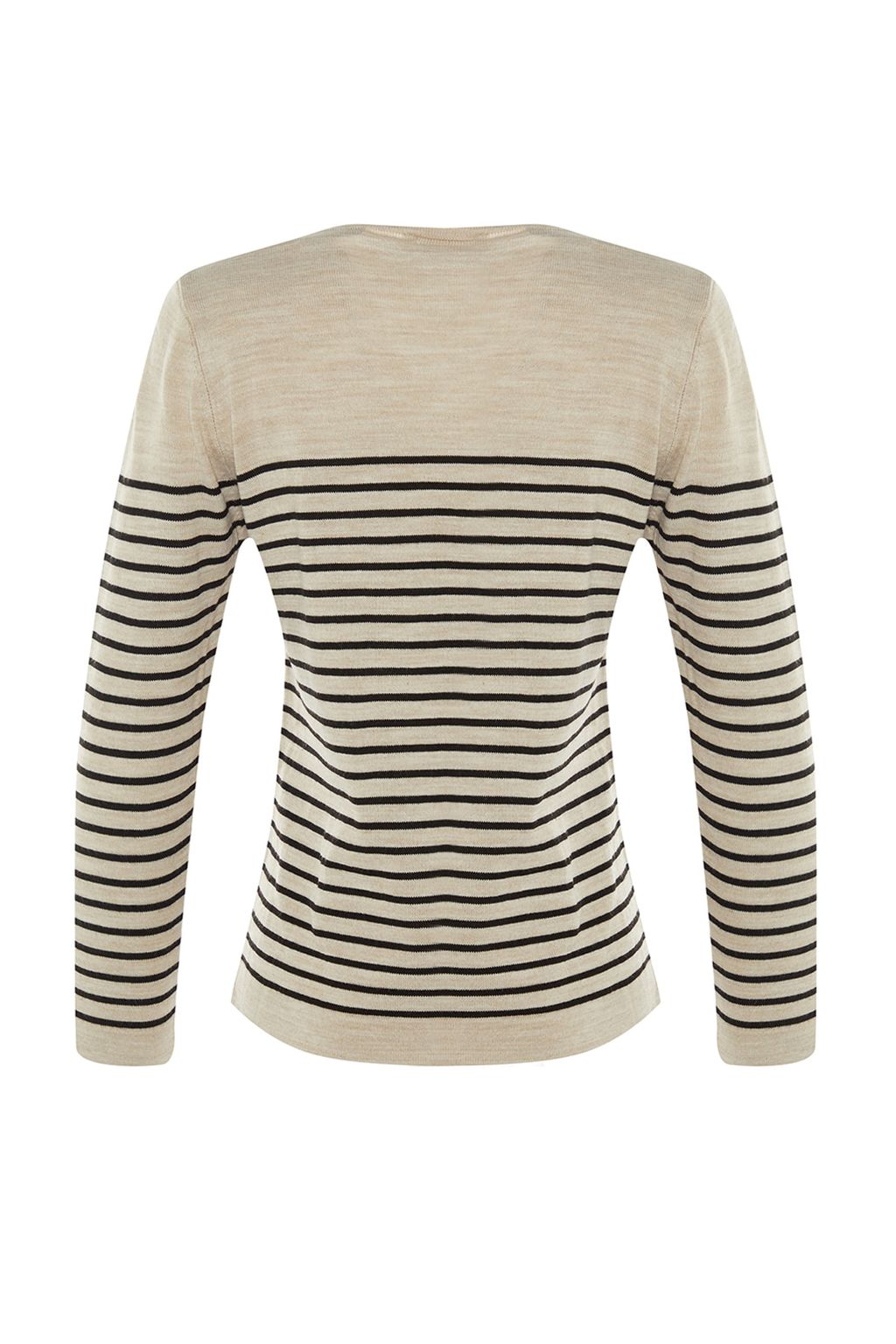 Antrasit Basic Cizgili Triko Kazak TWOAW23KZ01846 - Trendyolmilla фото 13