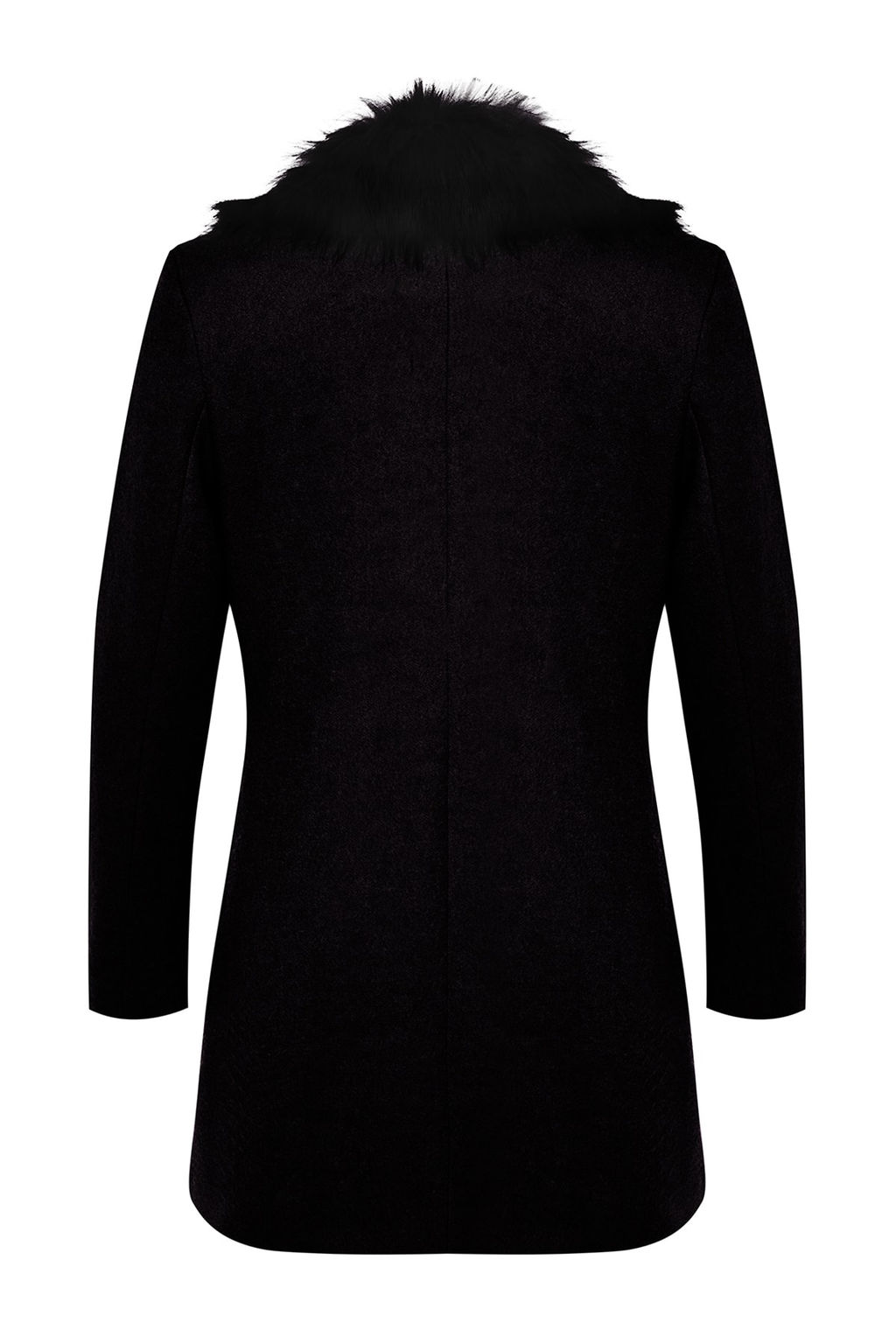 Trendyolmilla Siyah Premium Kurk Yaka Detayl? Gold Dugmeli Kase Kaban TWOAW24KB00100  фото 8