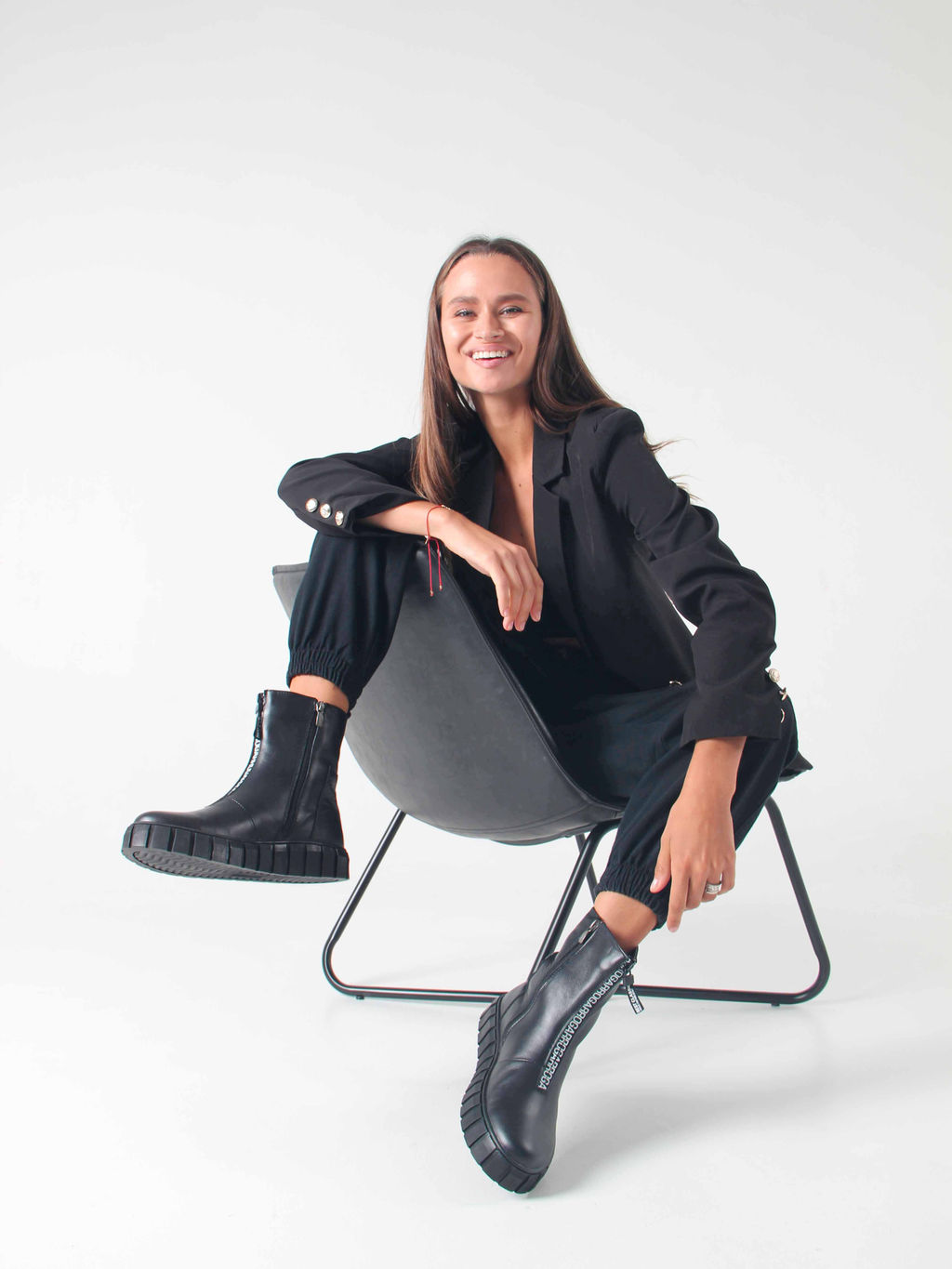 Ботинки 365.L.1918bl.Black/Шерсть