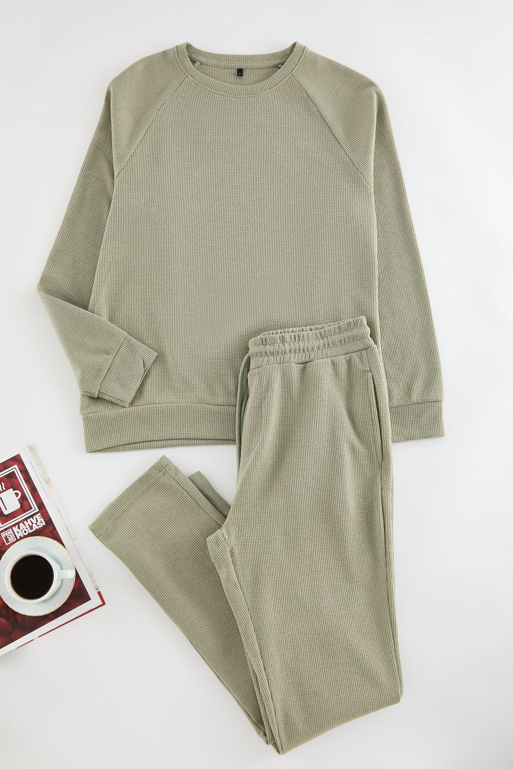 TRENDYOL MAN Lacivert Regular Fit Waffle Orme Pijama Tak?m? TMNAW23PT00015 - Trendyolmilla фото 19
