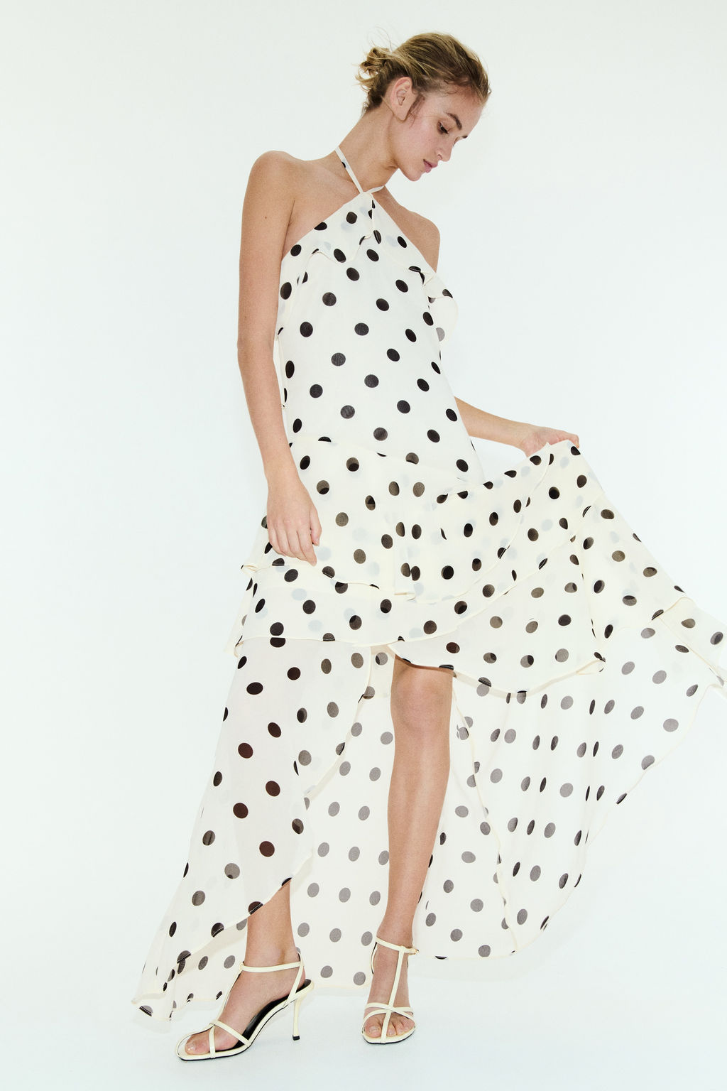 Vestido halter de volantes - H&m фото 6