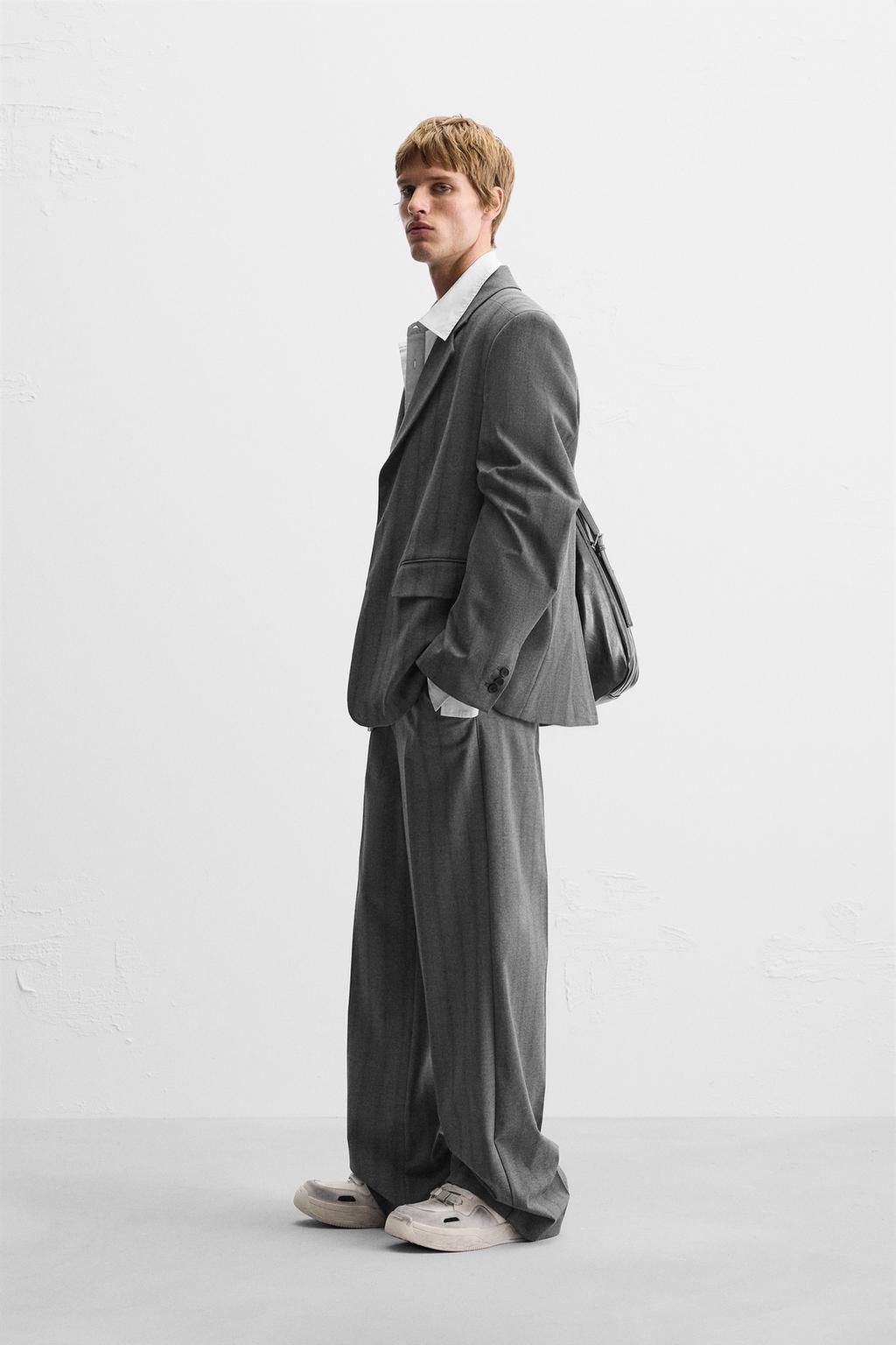 STRIPED SUIT BLAZER - Zara фото 4