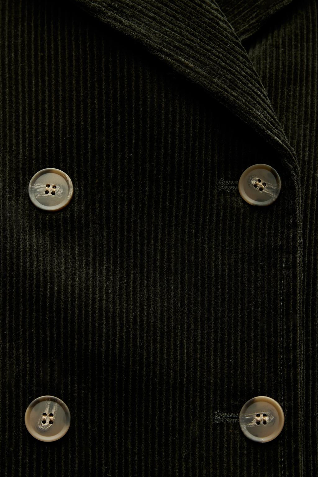 DOUBLE-BREASTED CORDUROY BLAZER ZW COLLECTION - Zara фото 7