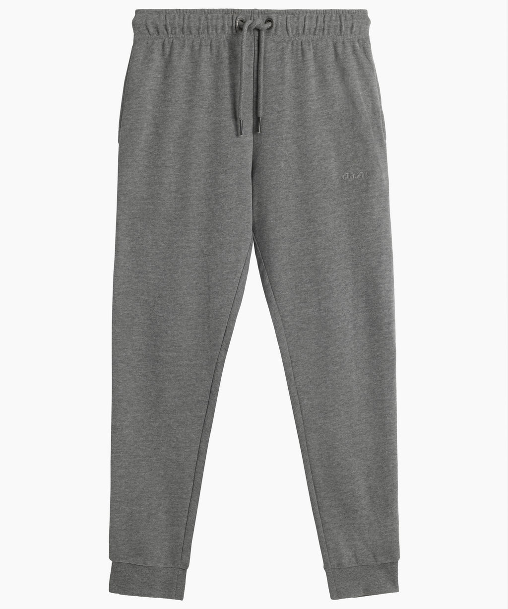 ATLANTIC HMB-001 Спортивные брюки мужские French Terry темно-серый меланж фото 2