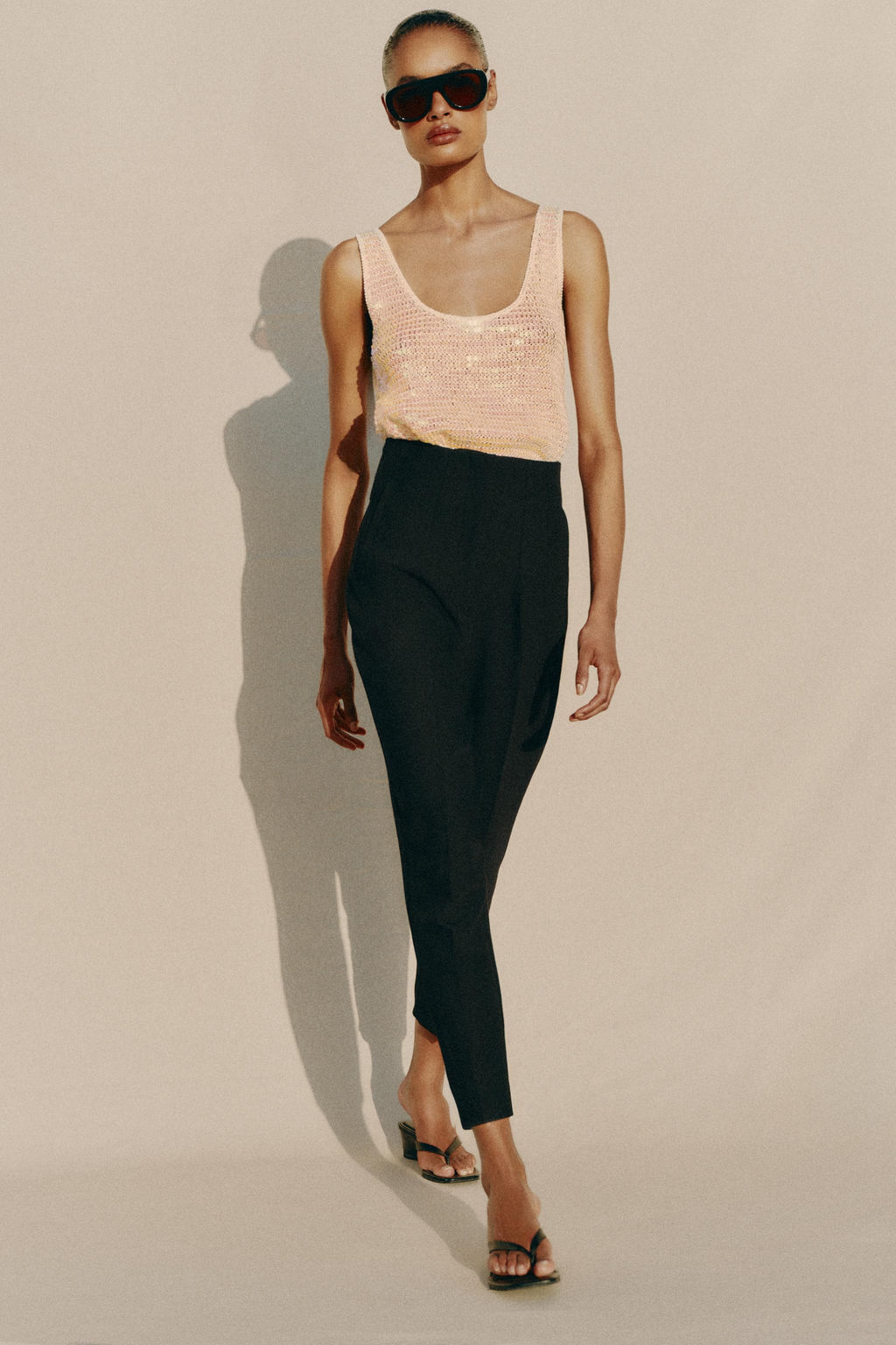 Брюки Zara Tiro Alto черные