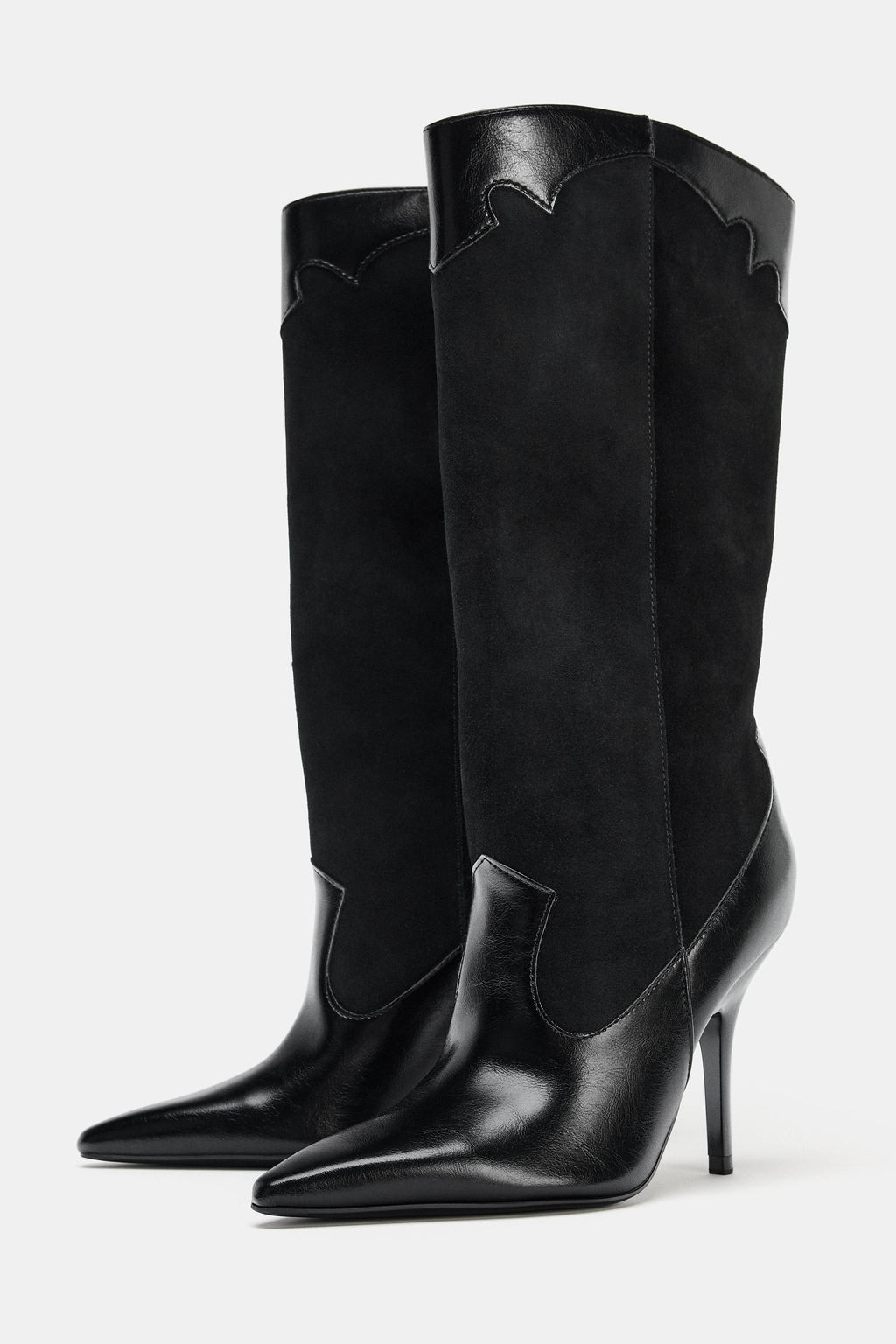 COWBOY HEEL BOOTS - Zara фото 7
