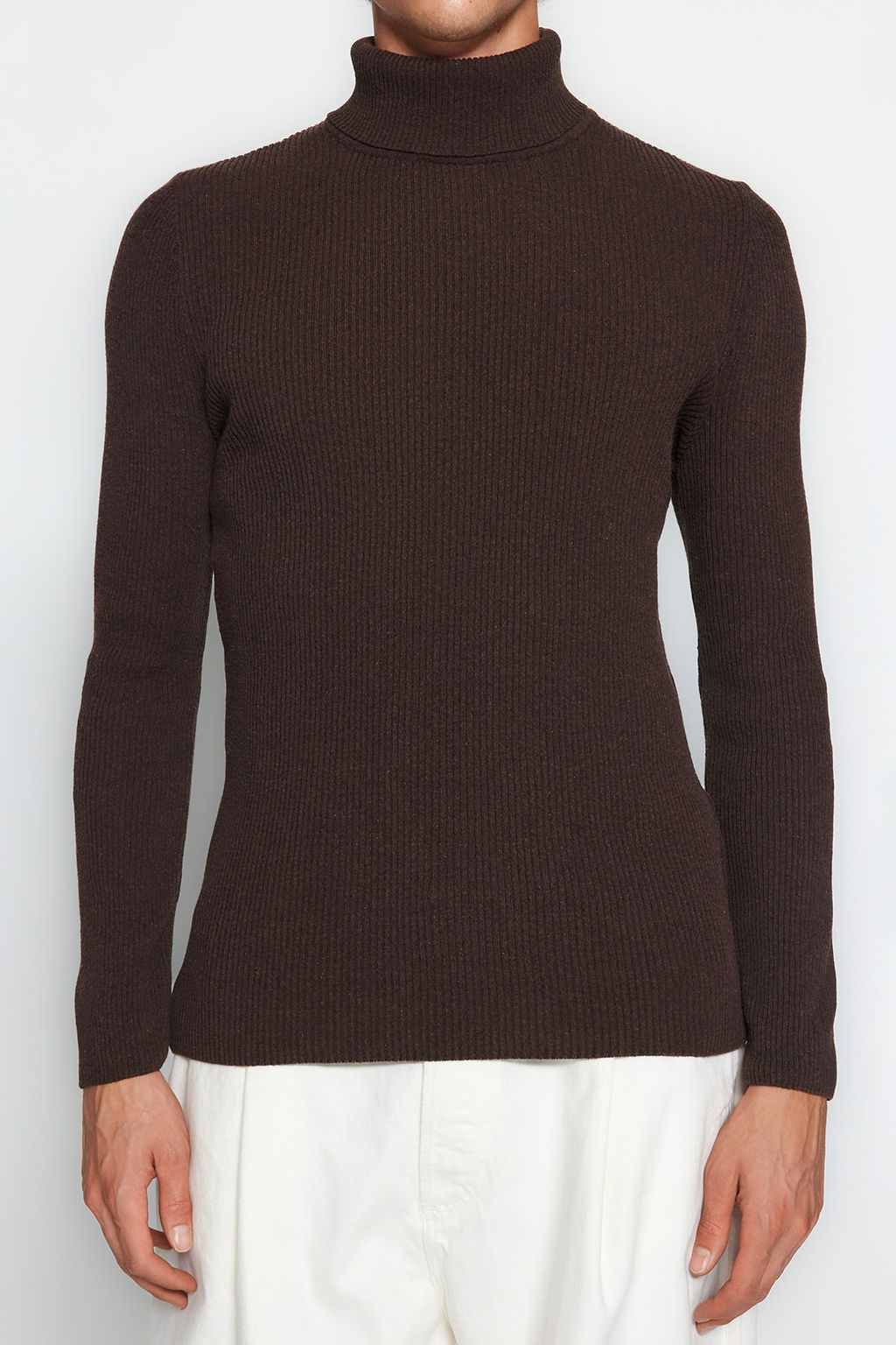 TRENDYOL MAN Lacivert Slim Fit Pamuklu Bal?kc? Yaka Fitilli Orgu Kazak TMNAW20MG0031 - Trendyolmilla фото 83