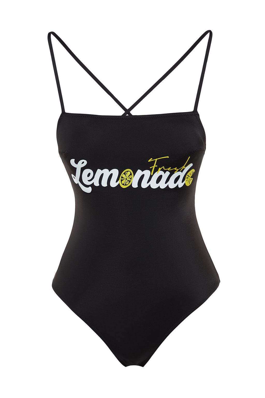 Siyah Kare Yaka Bask?l? Normal Paca Mayo TBESS23MA00259