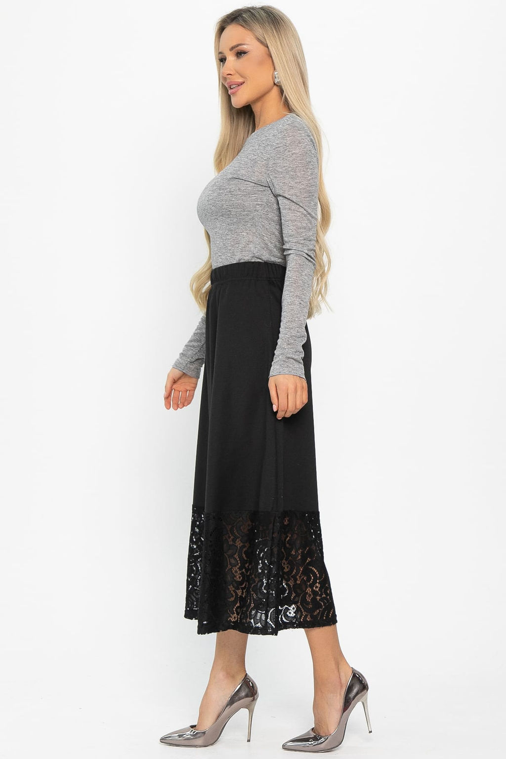 Юбка с кружевом Элегия - Lt collection фото 21