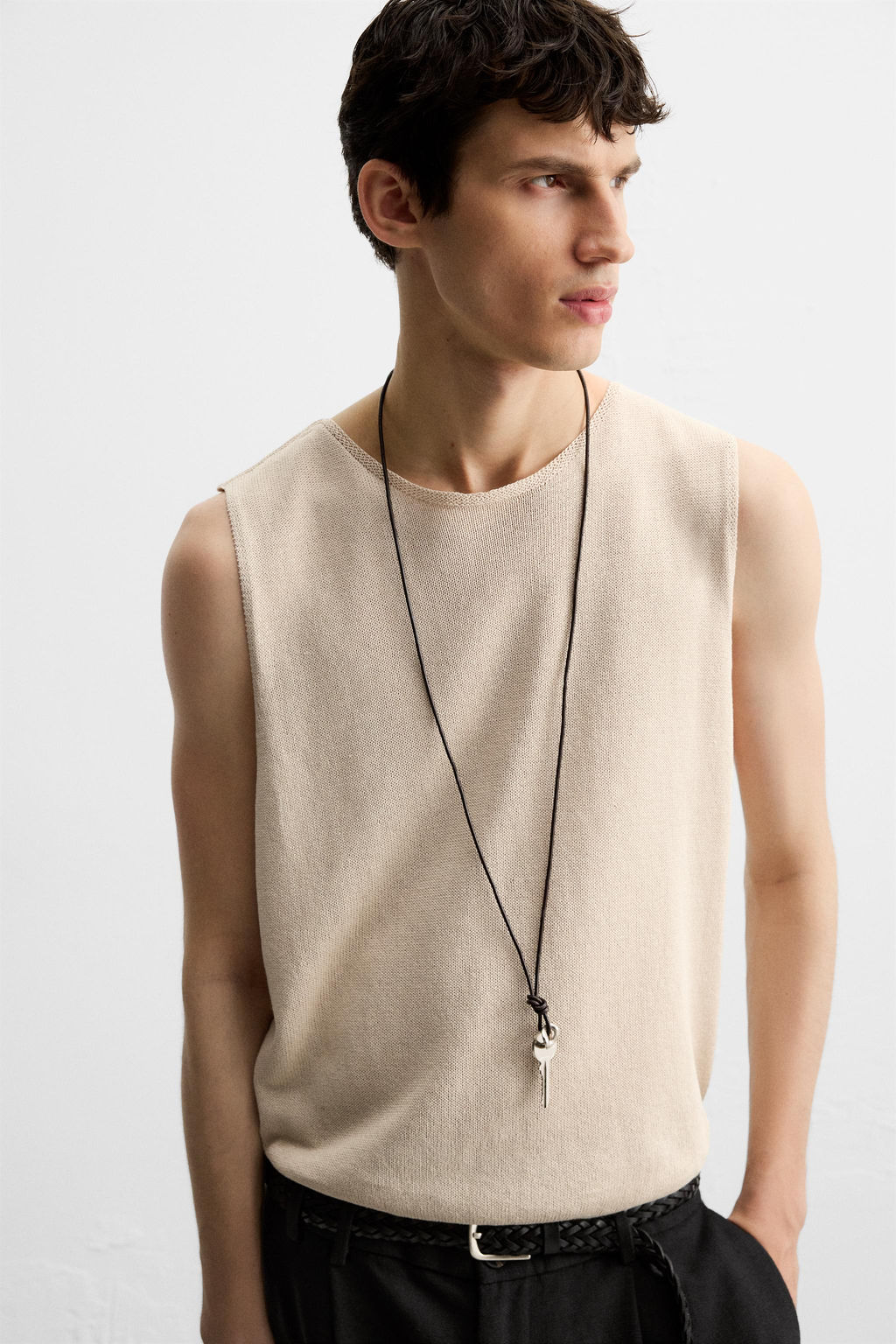 RELAXED FIT KNIT TANK TOP - Zara фото 6