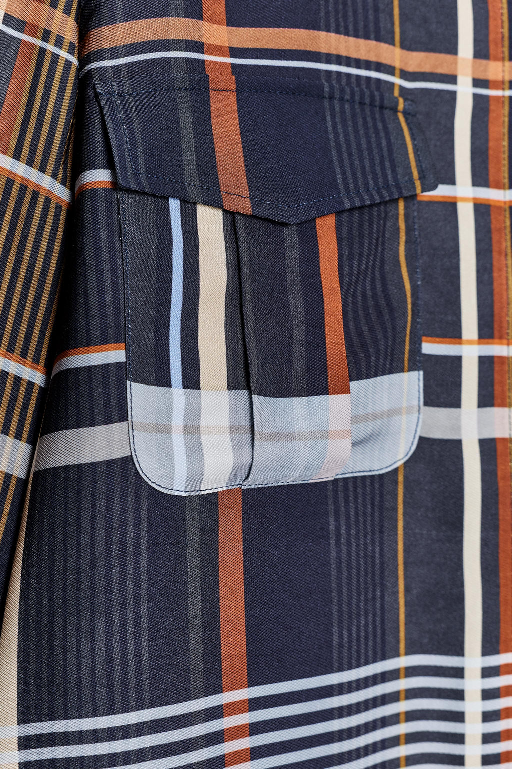 ZW COLLECTION CHECK SHIRT WITH POCKETS - Zara фото 4