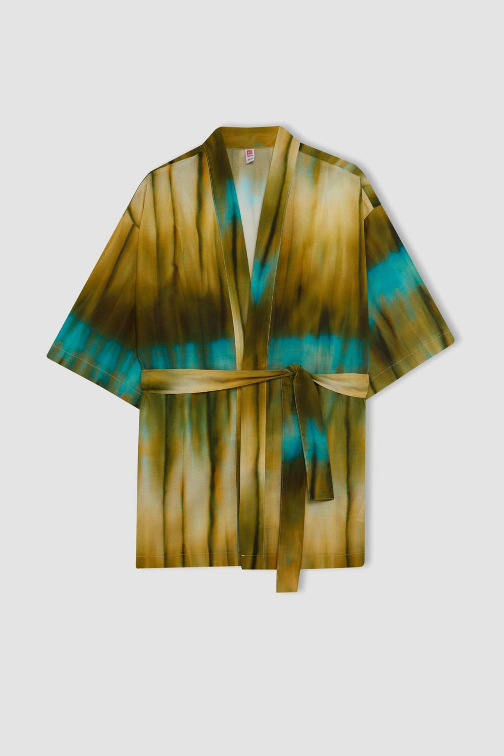 Fall in Love Desenli Pamuklu Kimono - Defacto фото 3
