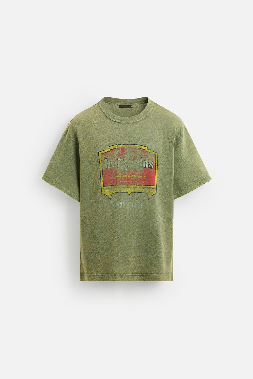 WASHED PRINT KNIT T-SHIRT - Zara фото 7