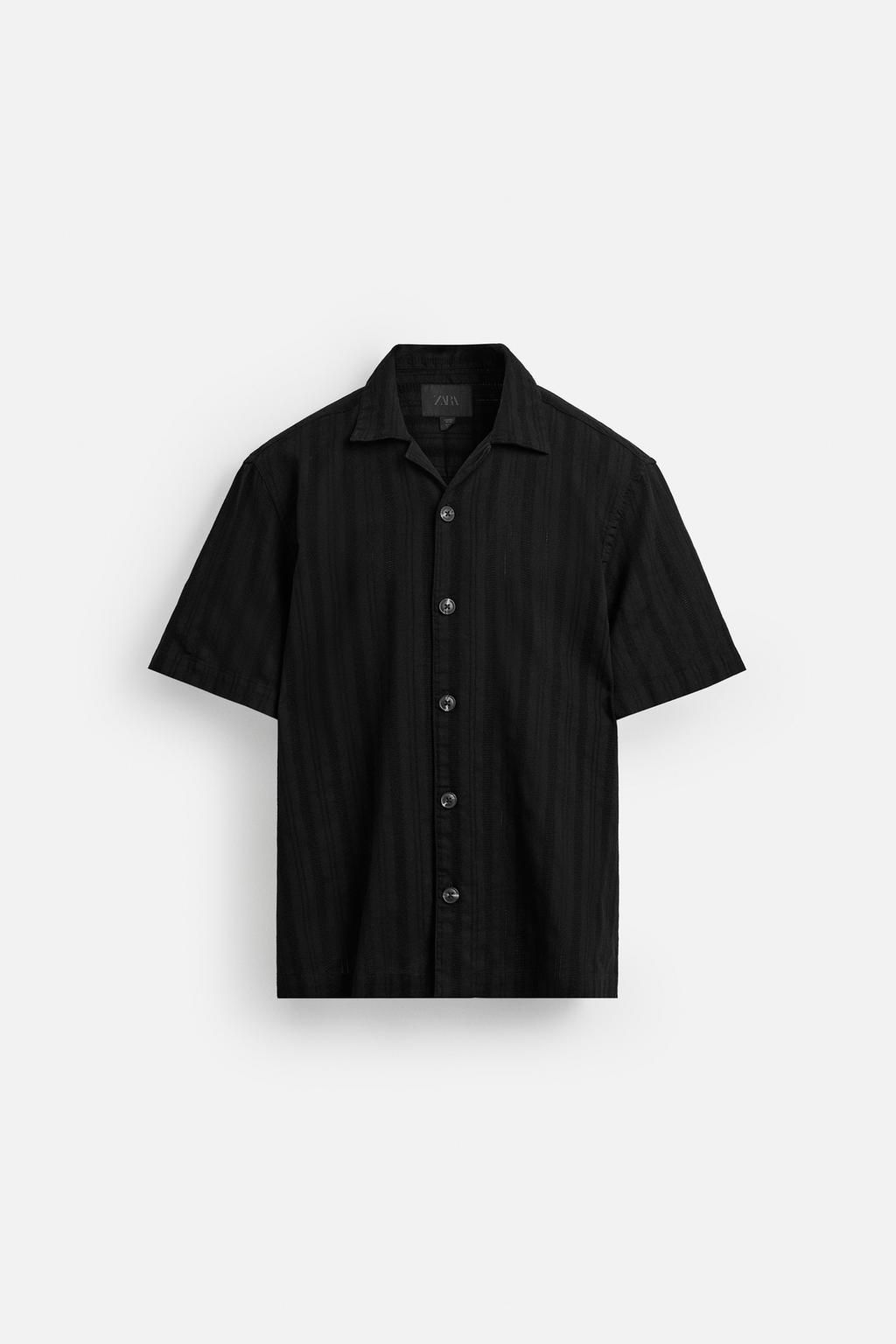 STRIPED JACQUARD SHIRT - Zara фото 7