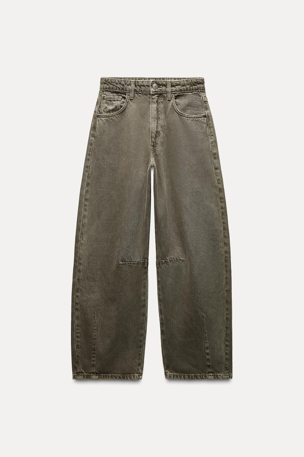 TRF MID-RISE BAGGY BALLOON JEANS - Zara фото 10