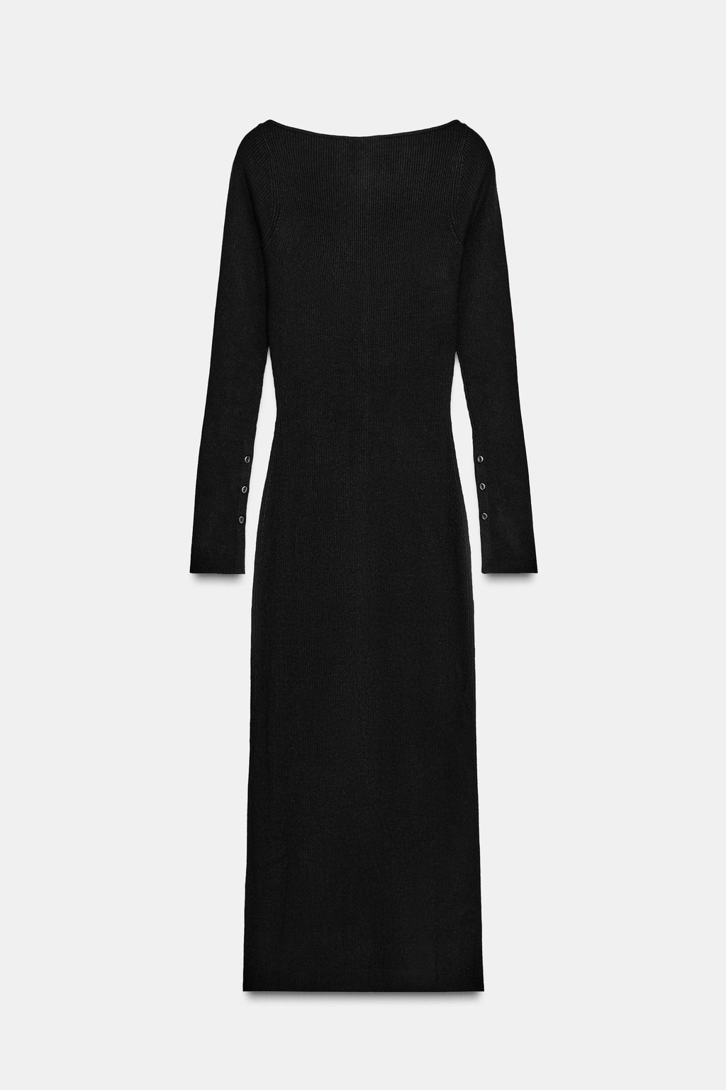RIB KNIT MIDI DRESS - Zara фото 7