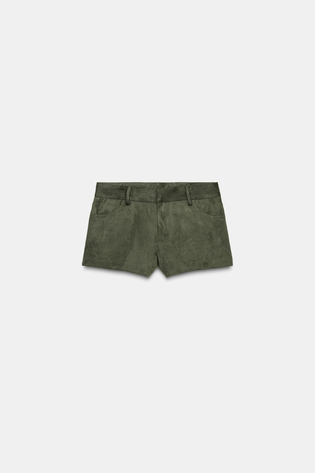 SUEDE EFFECT MINI SHORTS - Zara фото 6