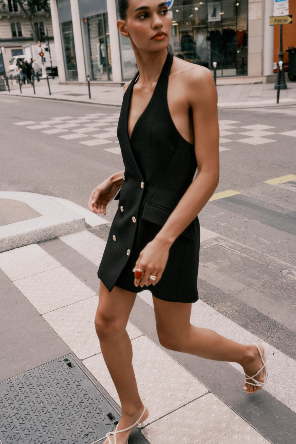 HALTER MINI BLAZER DRESS - Zara фото 8