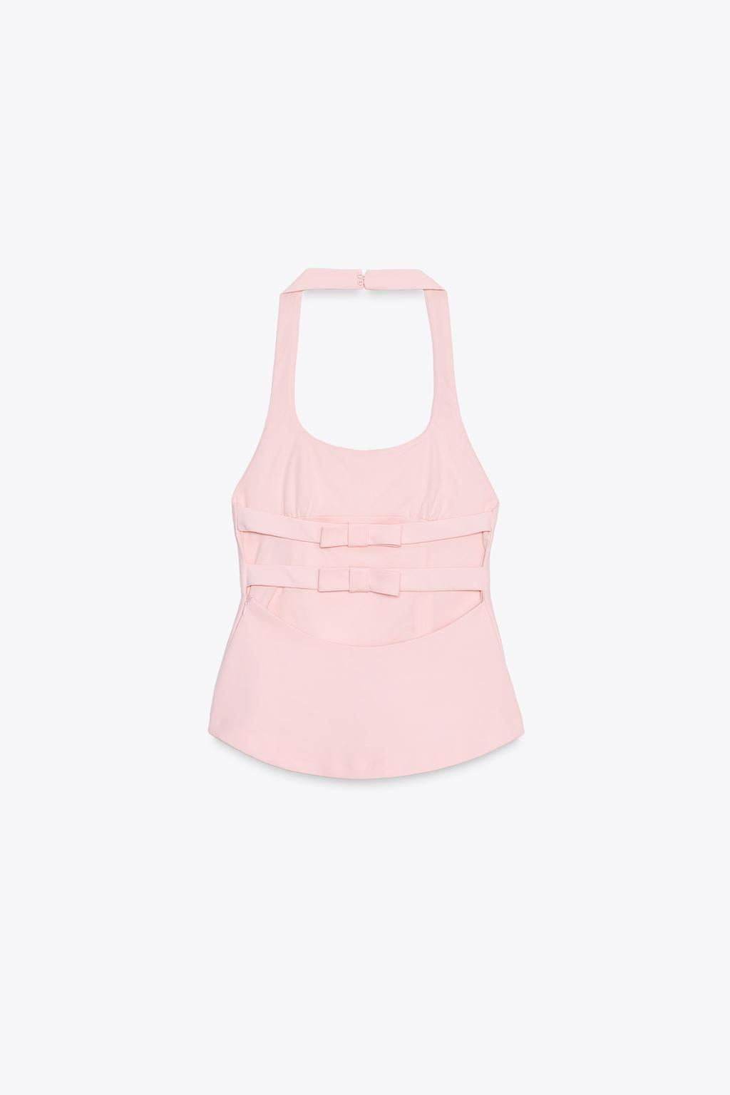 HALTER TOP WITH BOWS - Zara фото 5