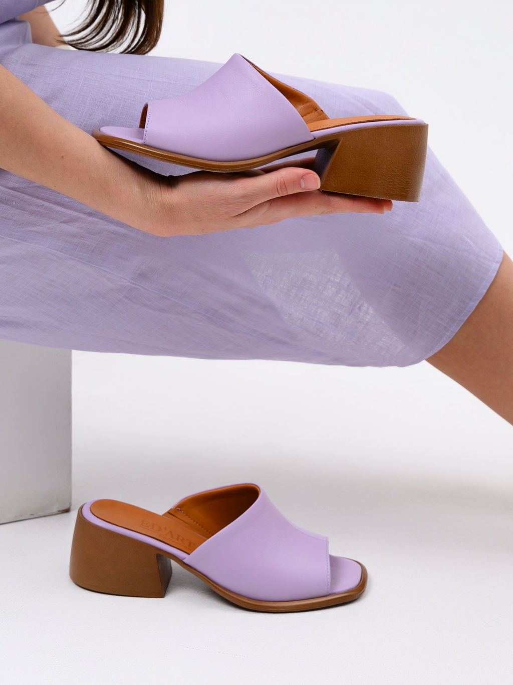 Сабо 4012.23663br.Лиловый+коричневый