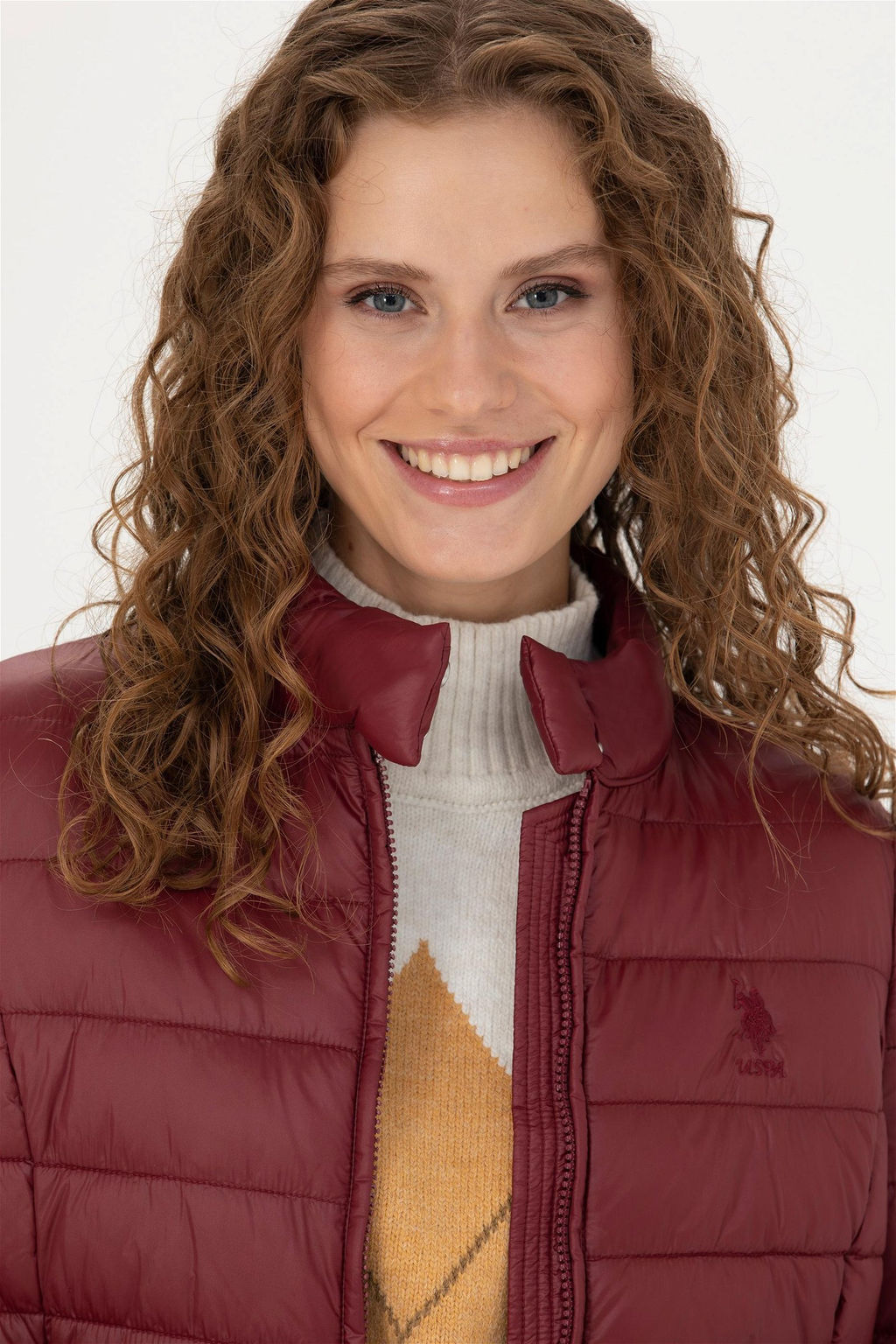 U. S. Polo Assn Женское бордовое пальто - U.s. polo assn фото 2