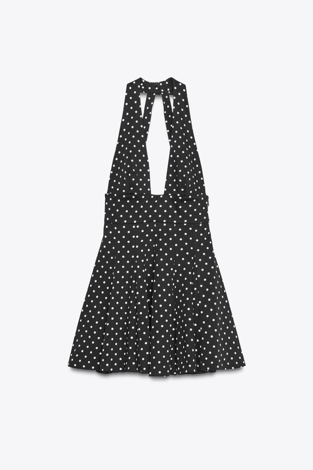 POLKA DOT HALTER SHORT DRESS - Zara фото 4