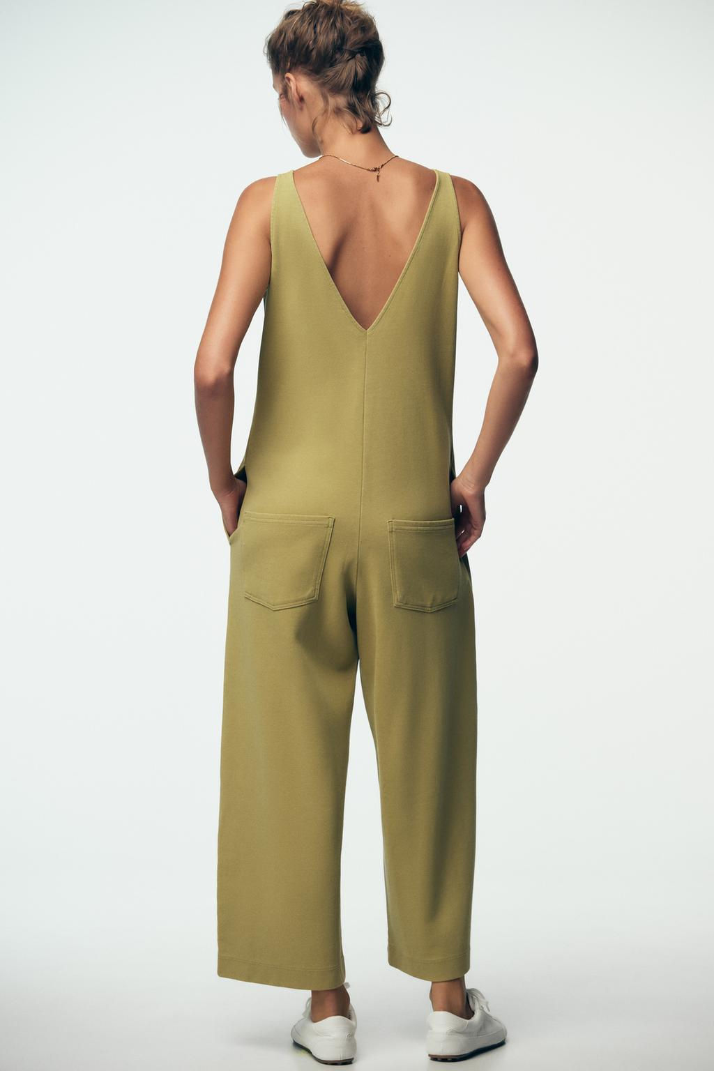 WASHED INTERLOCK JUMPSUIT - Zara фото 5