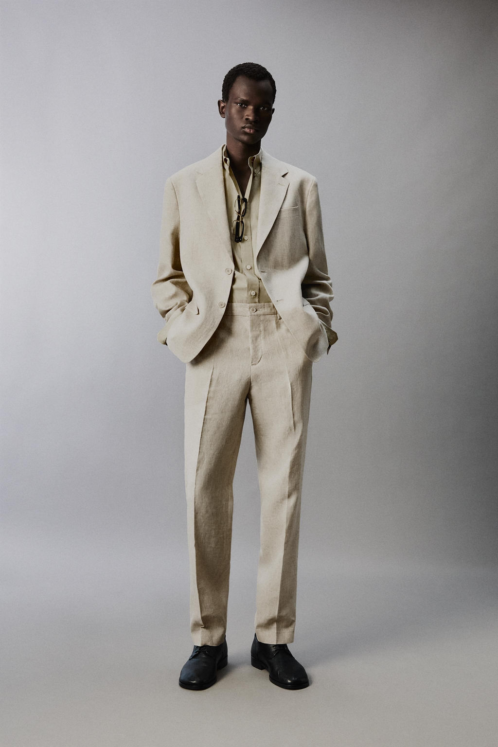 100% LINEN SUIT TROUSERS - Zara фото 9