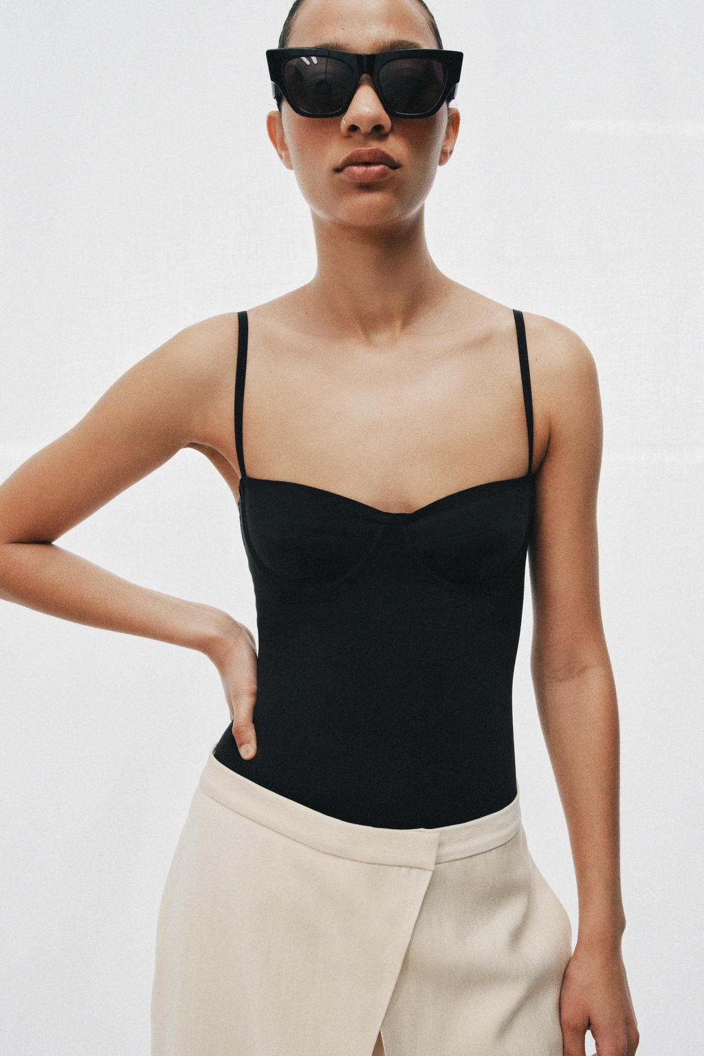 BODY LENCERO POLIAMIDA / Negro - Zara фото 2