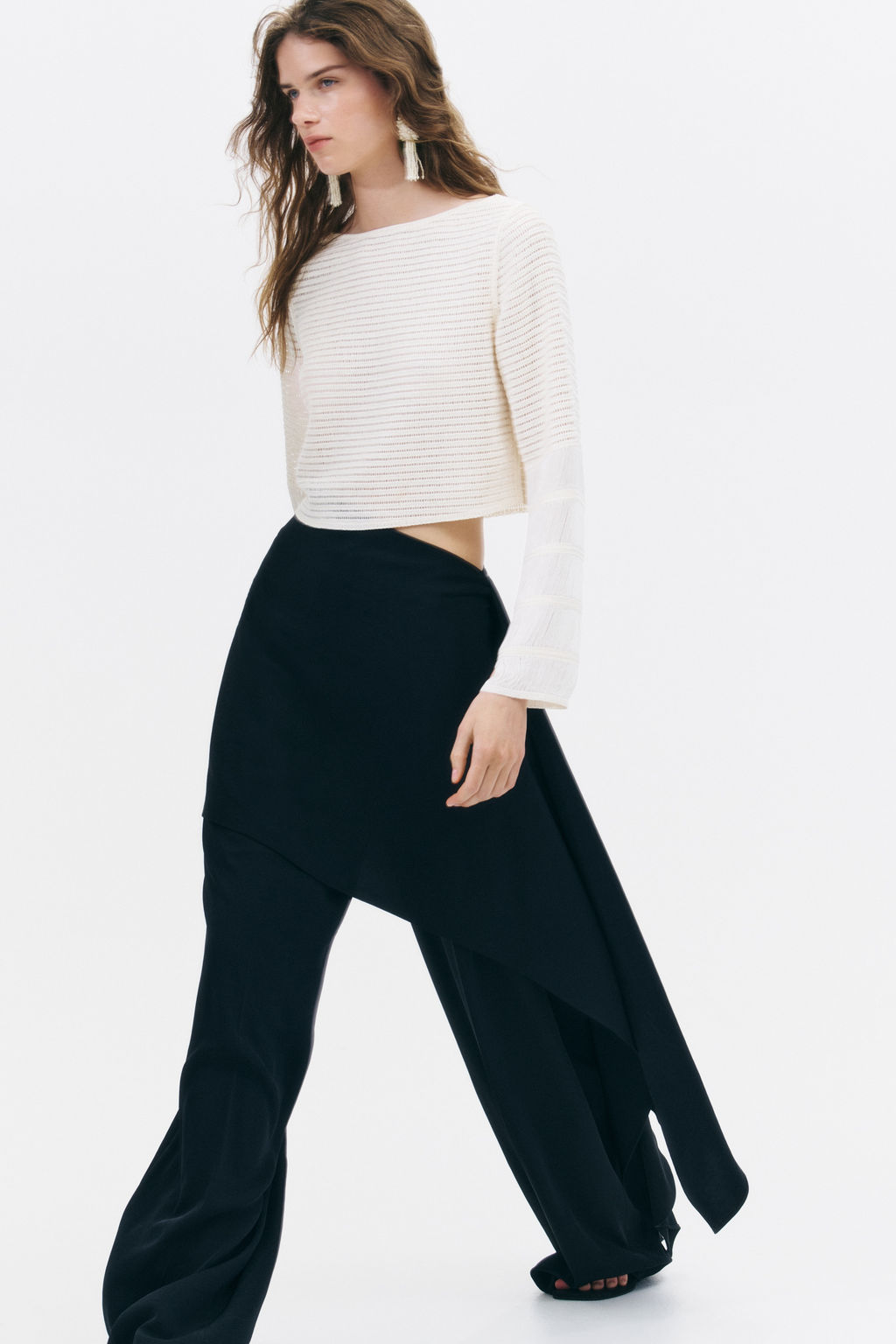 Pantal?n de vestir con falda superpuesta - H&m фото 4