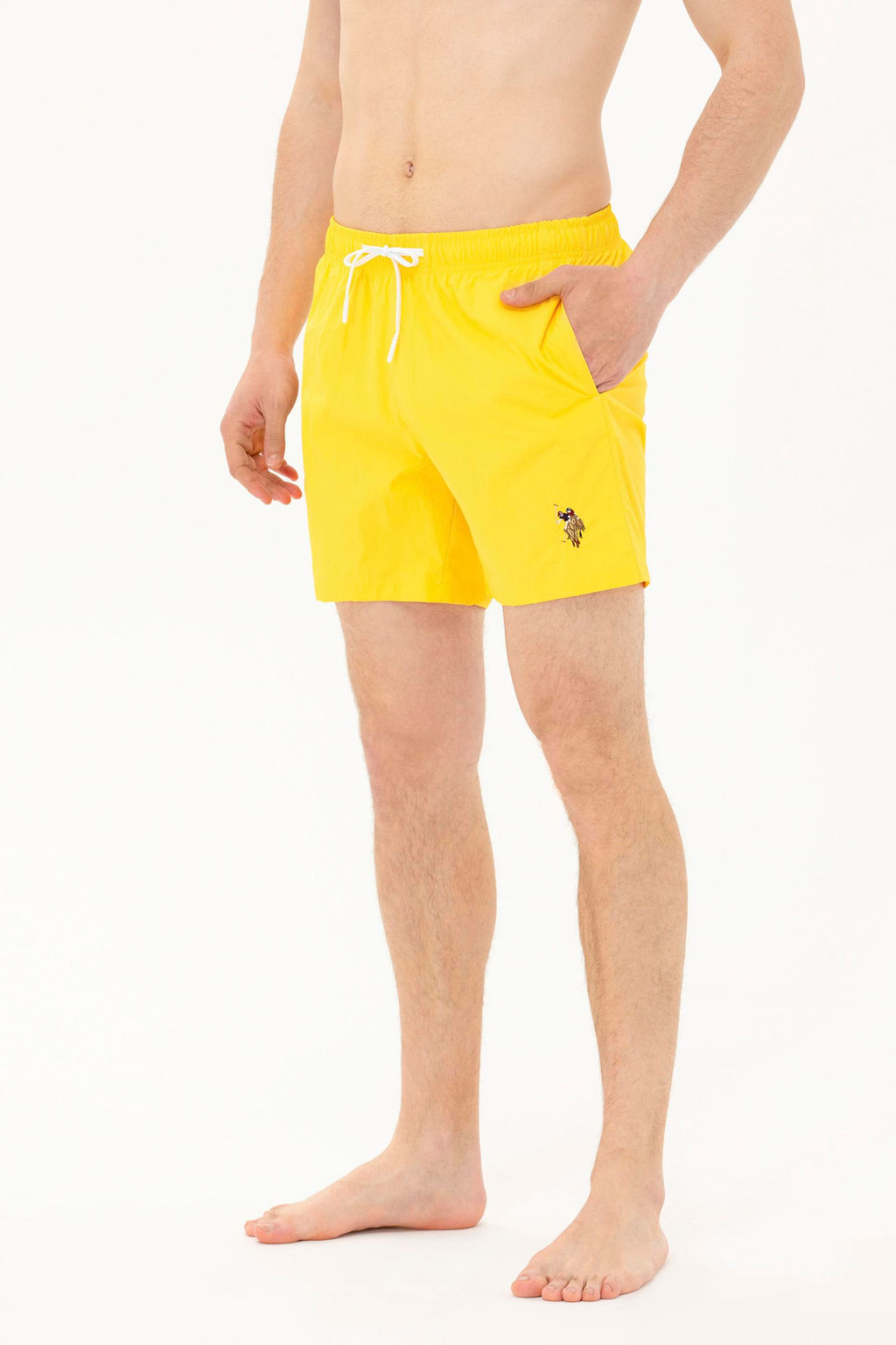 Мужские желтые морские шорты - U.s. polo assn фото 12