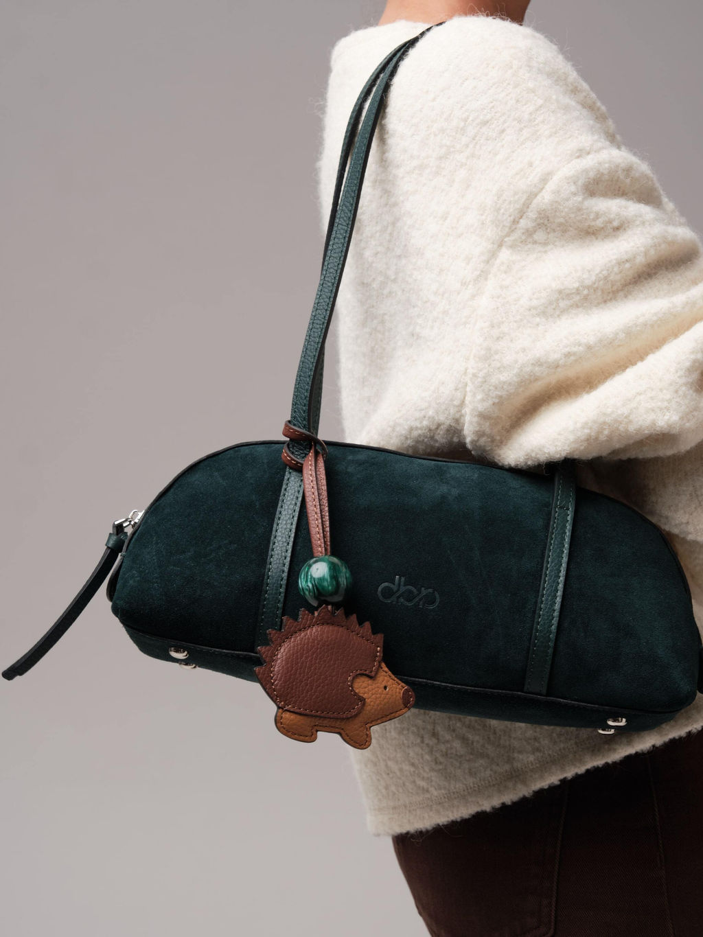 Замшевая сумка Ezhik DBR 31225 форест  фото 2
