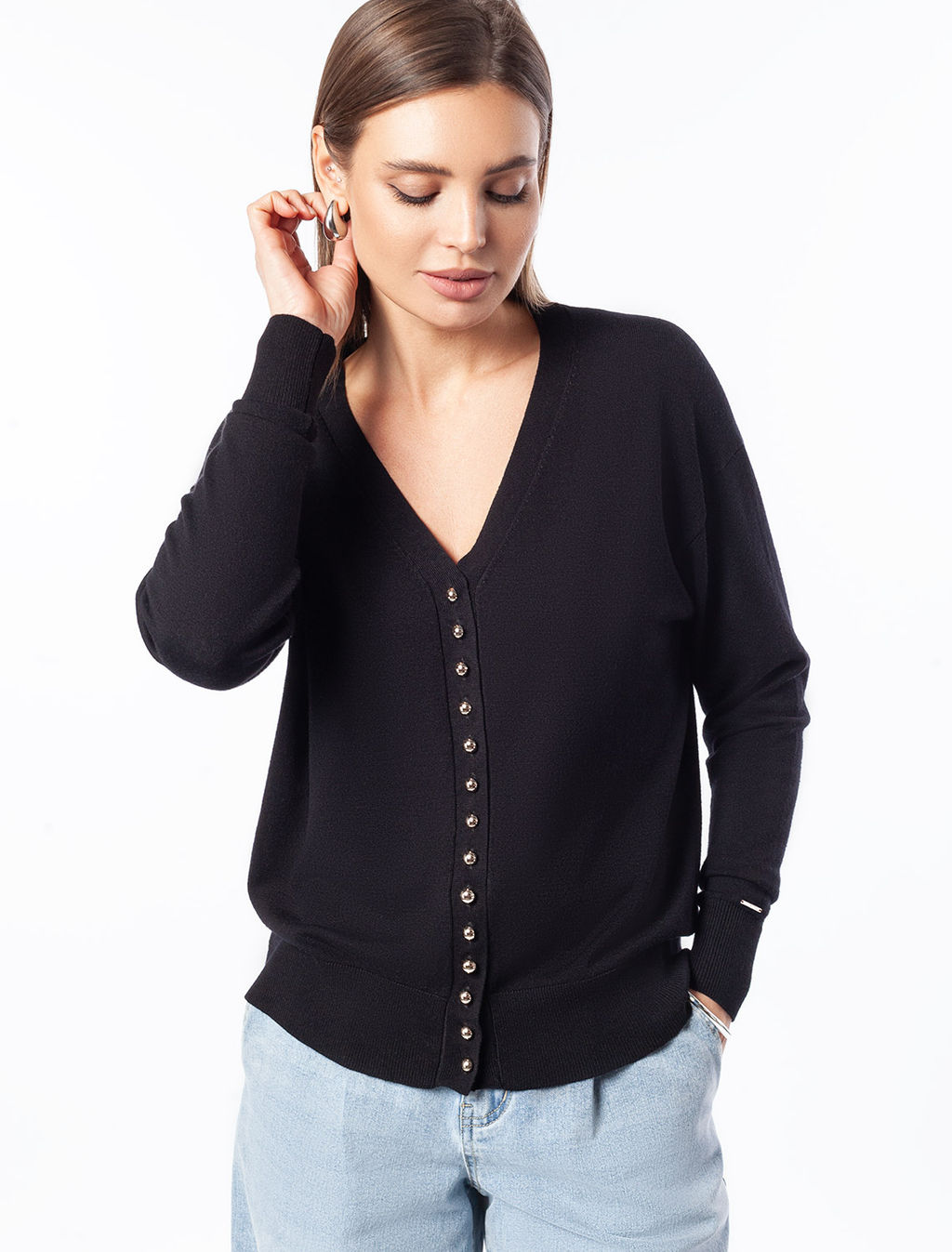 Кардиган тонкой вязки из вискозы - Vilatte фото 7