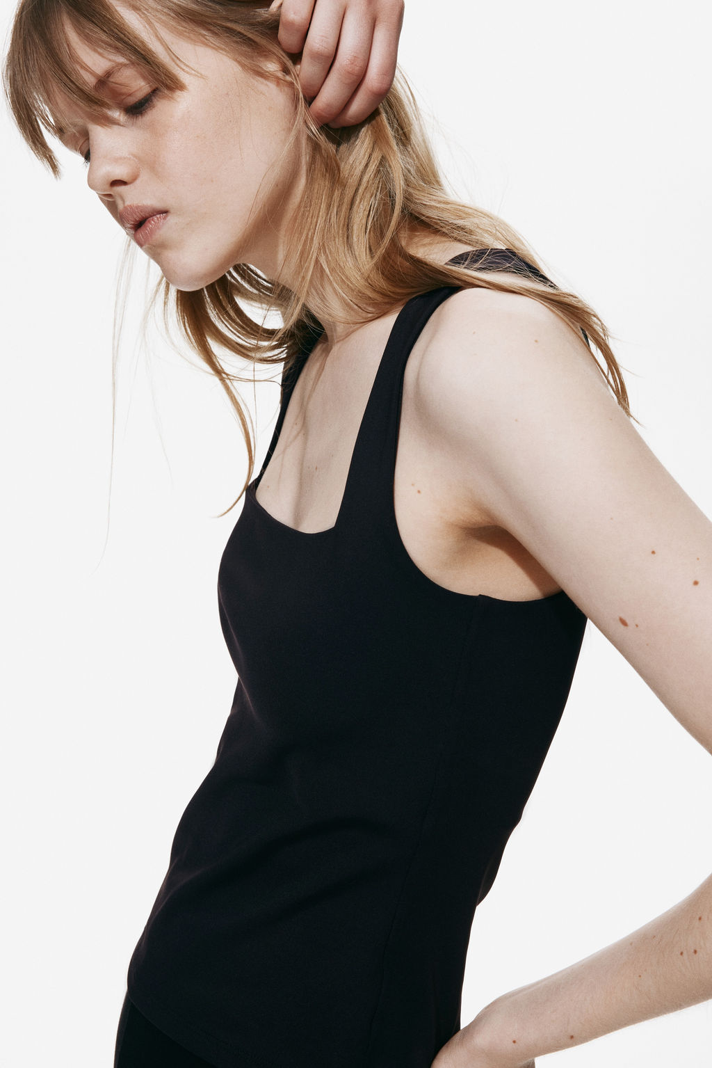 Top de punto con escote cuadrado - H&m фото 2