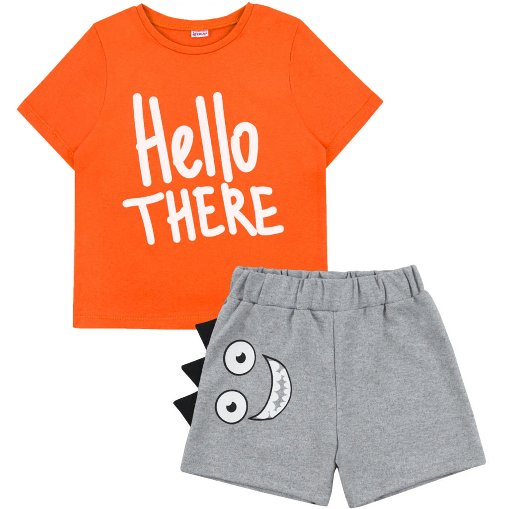 Комплект футболка кулирка, шорты футер 7360900301 - Youlala фото 4