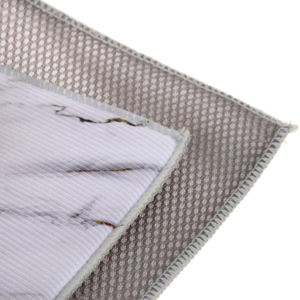 Коврик для сушки посуды 38*50см "Мрамор" белый