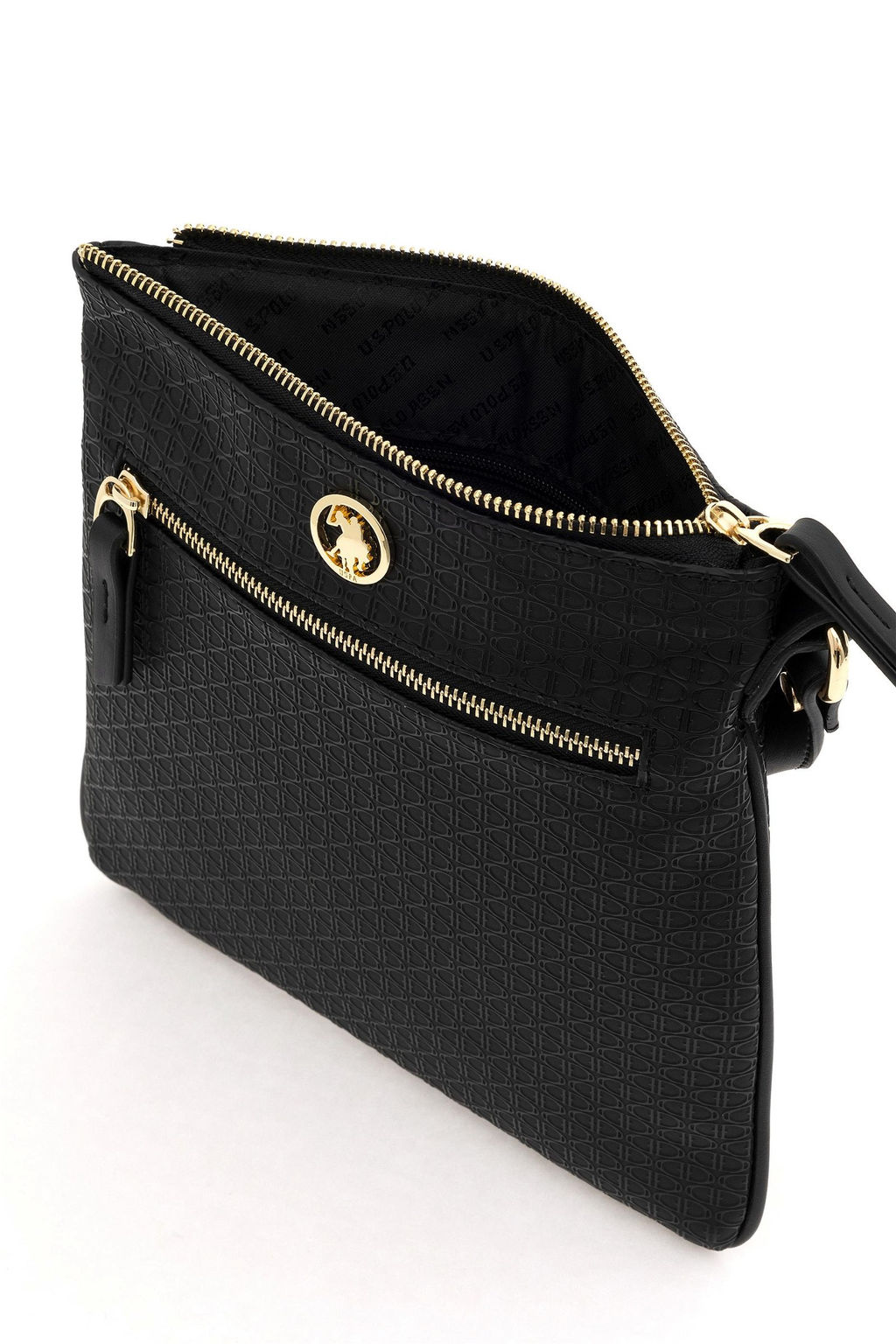 Женская черная сумка через плечо - U.s. polo assn фото 7