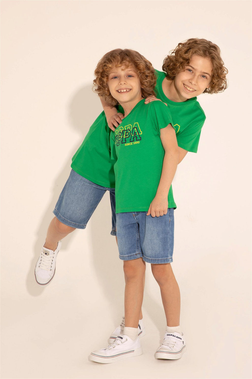 Зеленая базовая футболка для мальчика - U.s. polo assn фото 6