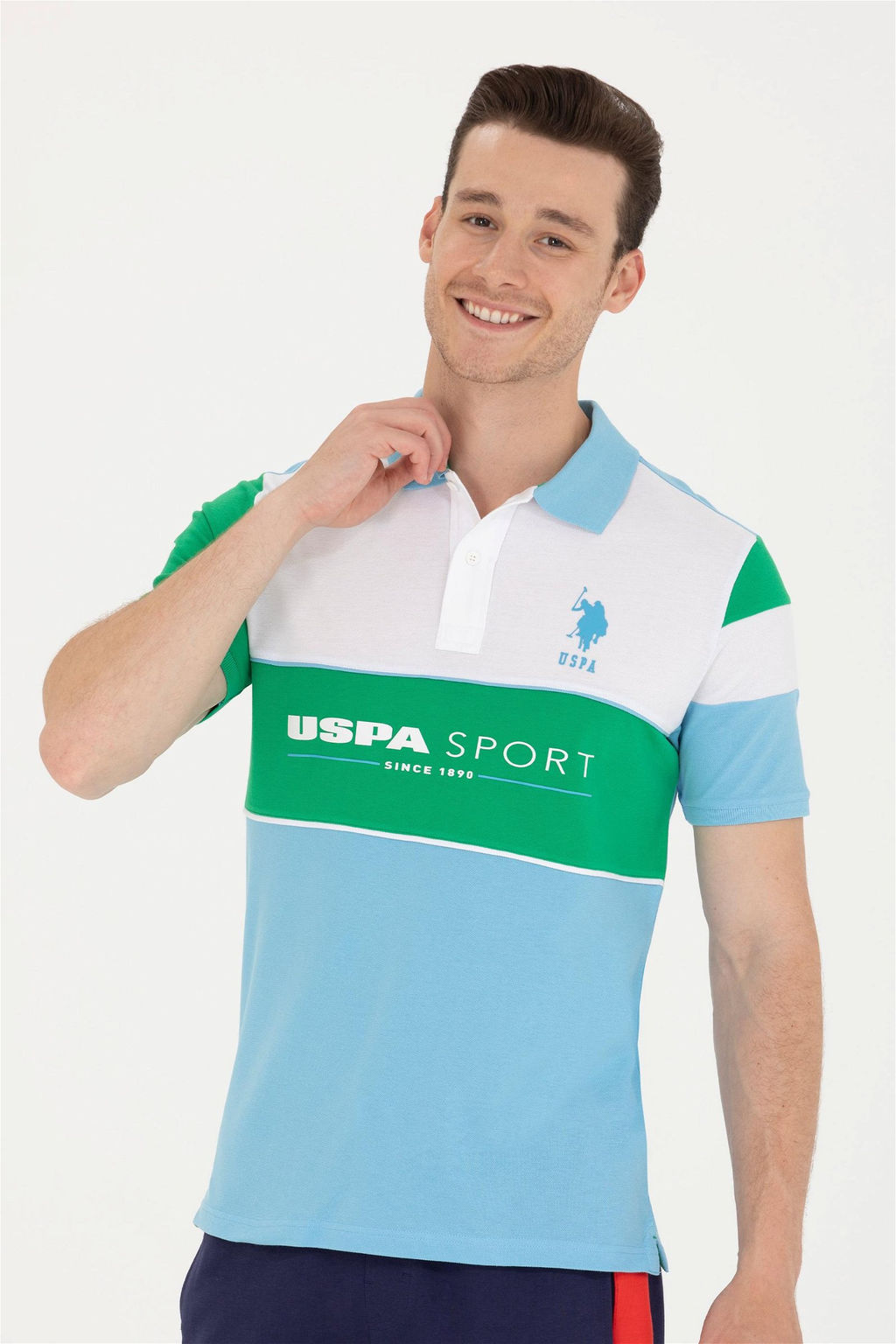 Мужская бирюзовая футболка - U.s. polo assn фото 8