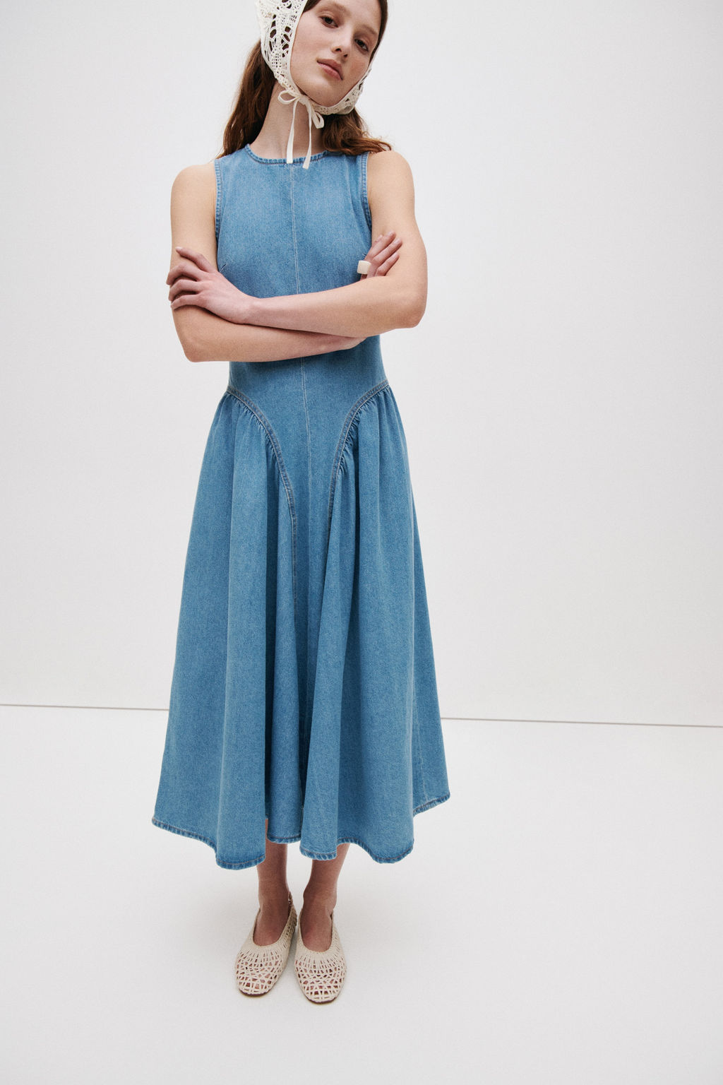 Vestido denim con espalda descubierta - H&m фото 2