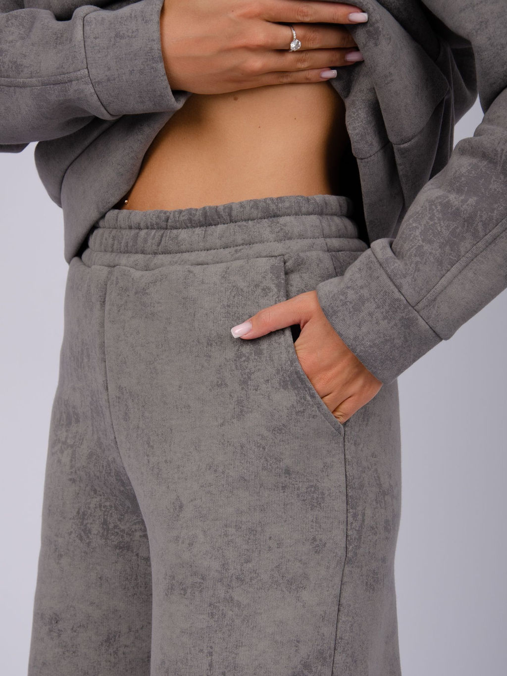 Костюм "Винтаж" тёмно-серый, футер начес