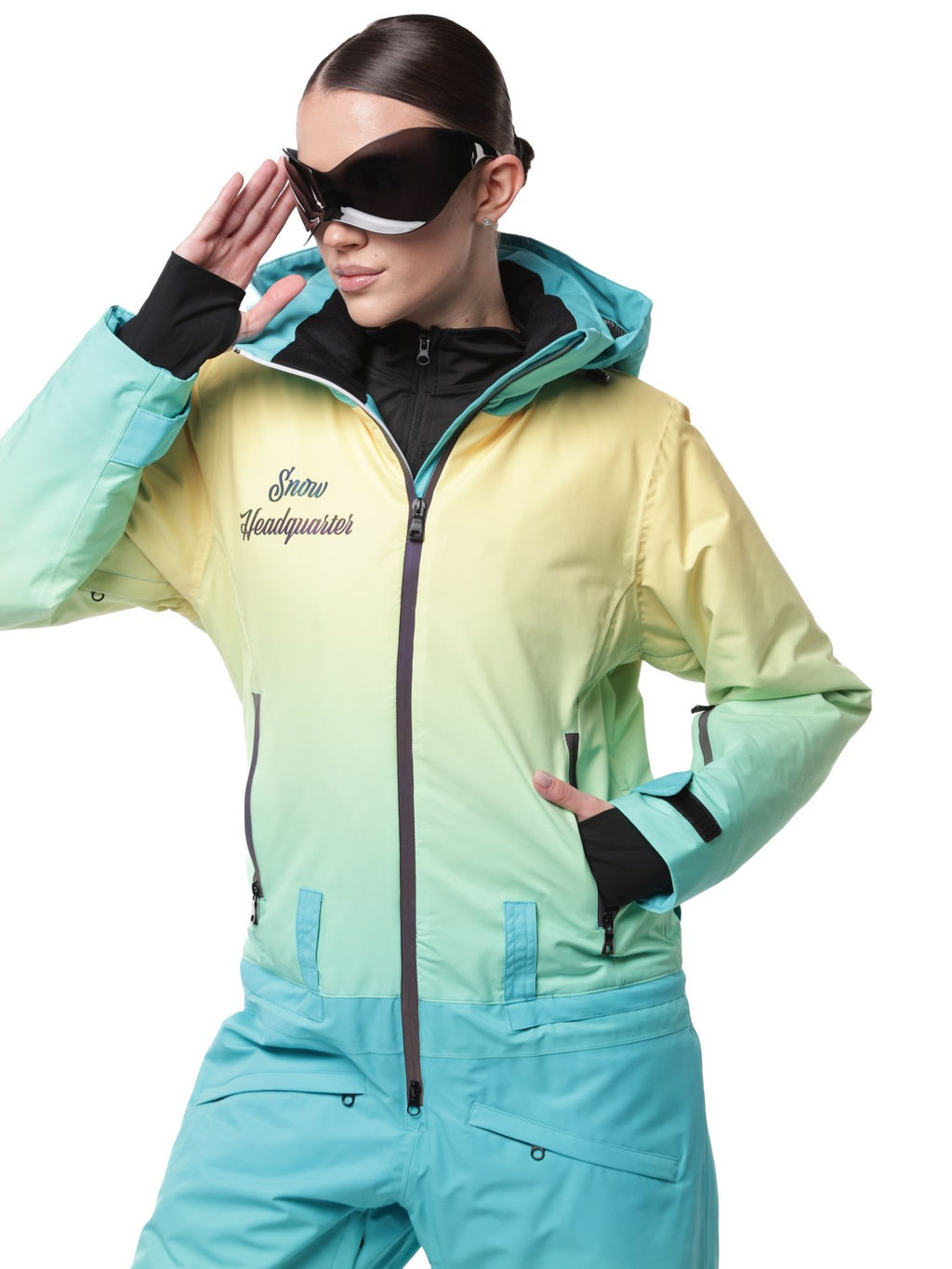 Комбинезон BB-0550 Лимонно-голубой