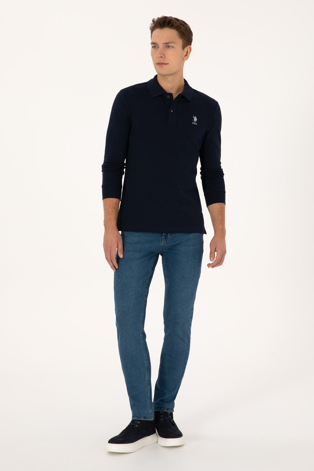 Erkek Lacivert Basic Sweatshirt - U.s. polo assn фото 4