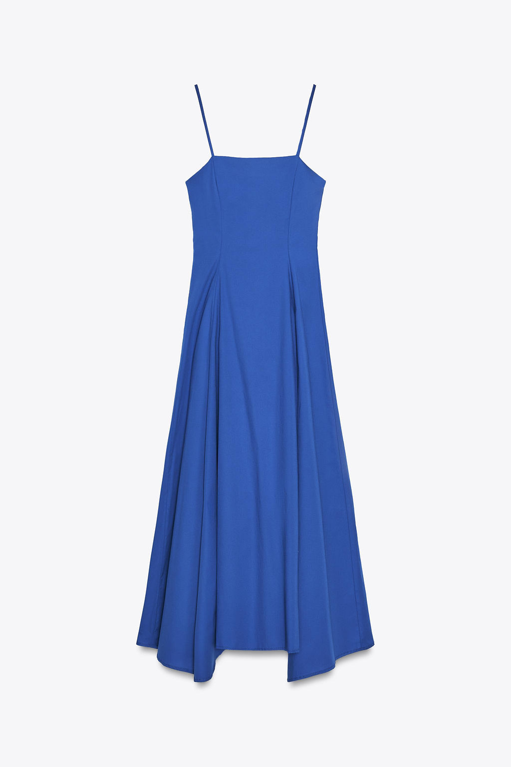 ASYMMETRIC POPLIN MIDI DRESS - Zara фото 10