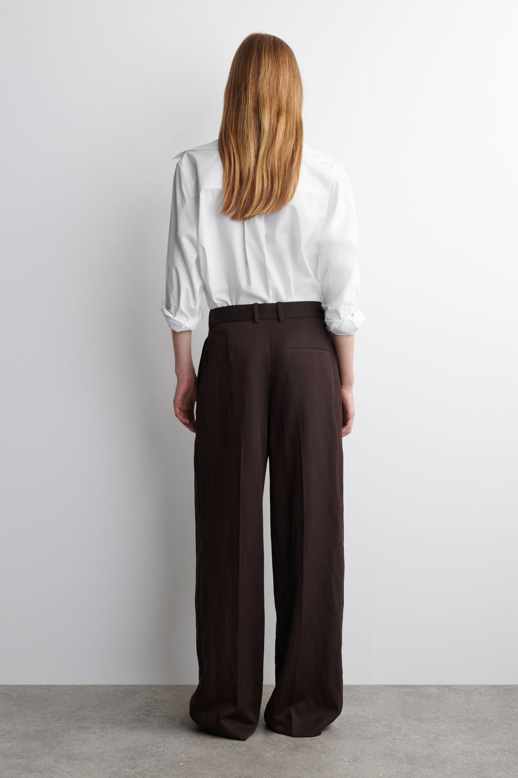 PANTAL?N WIDE LEG FLUIDO RELAXED FIT - H&m фото 6