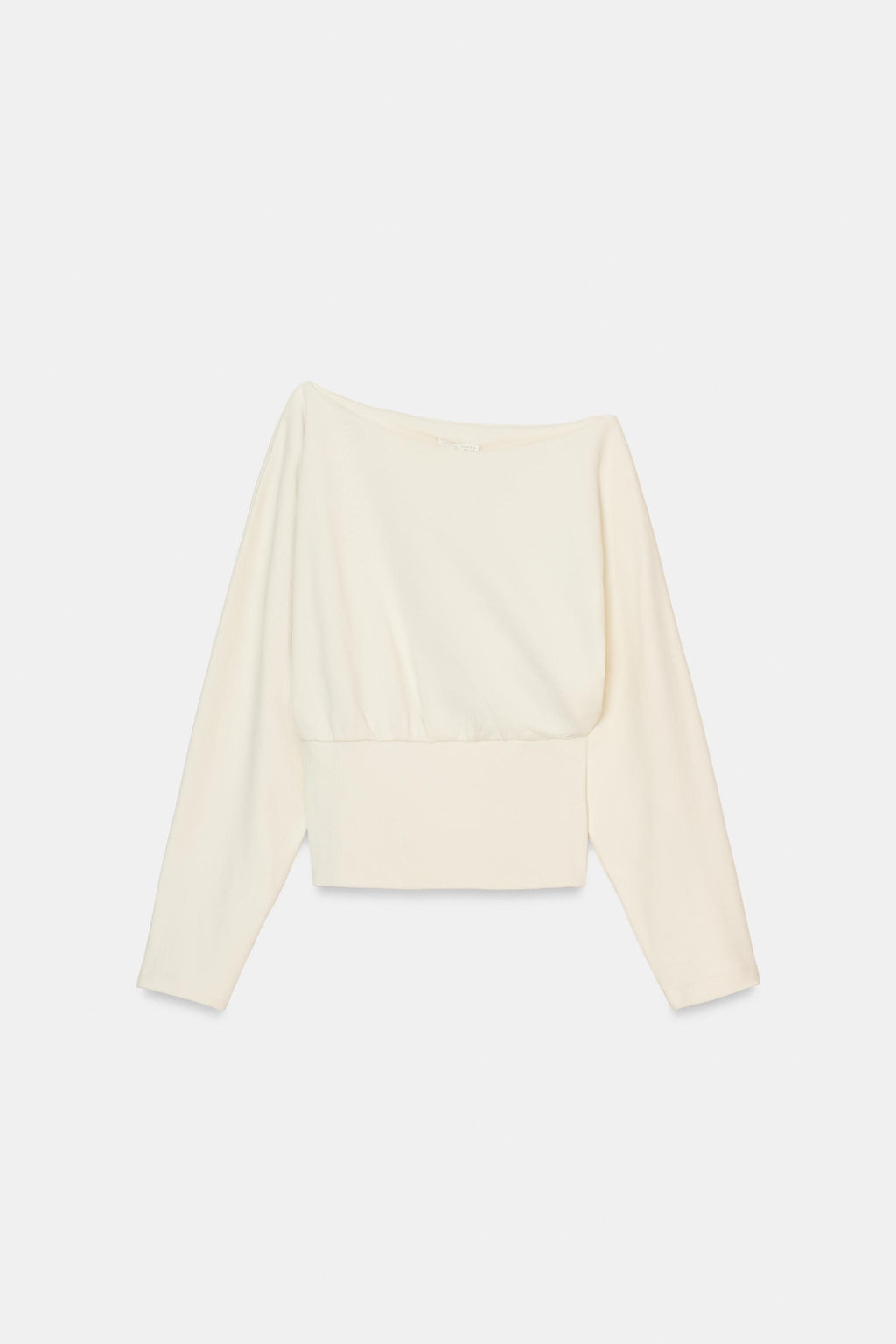 ASYMMETRIC COTTON SWEATSHIRT - Zara фото 12