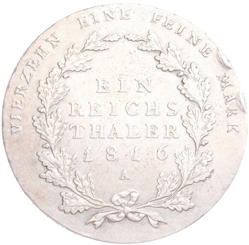 1 рейхсталер 1816 года A Пруссия